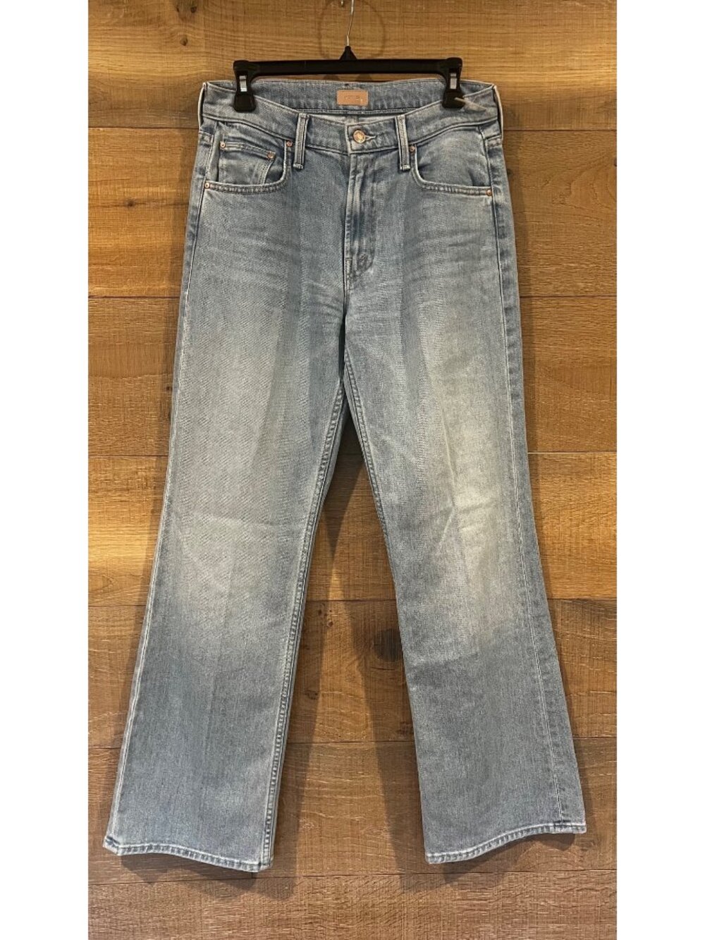 Mother The Bookie Sneak high rise boot cut jeans Cool As A Cat women size 27 - Picture 2 of 10